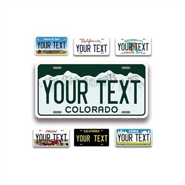 Προσαρμοσμένο κείμενο πινακίδα κυκλοφορίας αλουμινίου