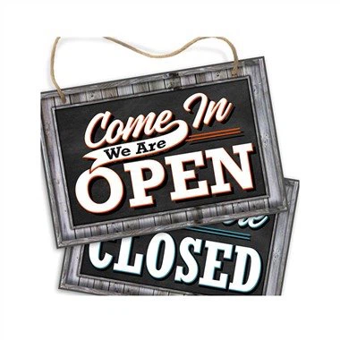 Διπλής όψης Ανοιχτές κλειστές επιγραφές PVC