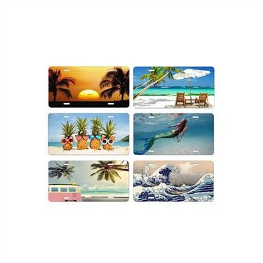 Μοναδική πινακίδα αυτοκινήτου αλουμινίου